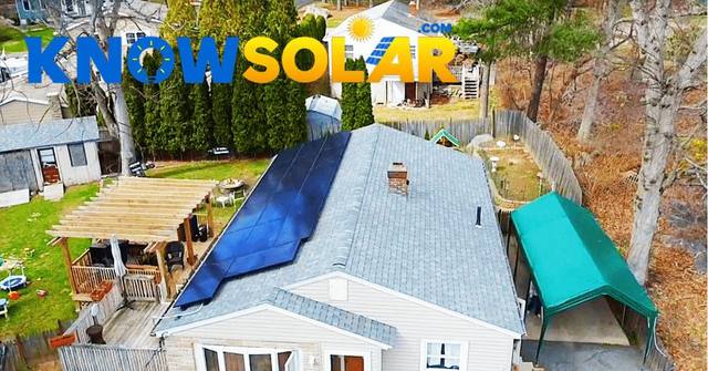 Solar installation in Smithfield, RI